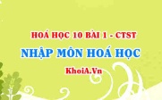Vai trò của hoá học với đời sống và sản xuất, phương pháp học tập môn Hoá và đối tượng nghiên cứu của Hoá học - Hoá 10 bài 1